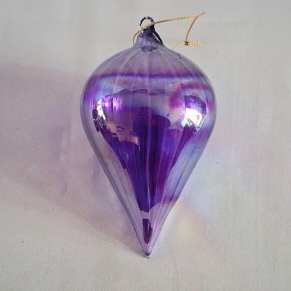 Lot of 3 Purple Christmas Ornaments - Picture 6 of 10